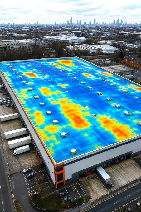 Tampa retail strip center thermal infrared scan