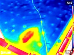 Warehouse roof thermal infrared scan